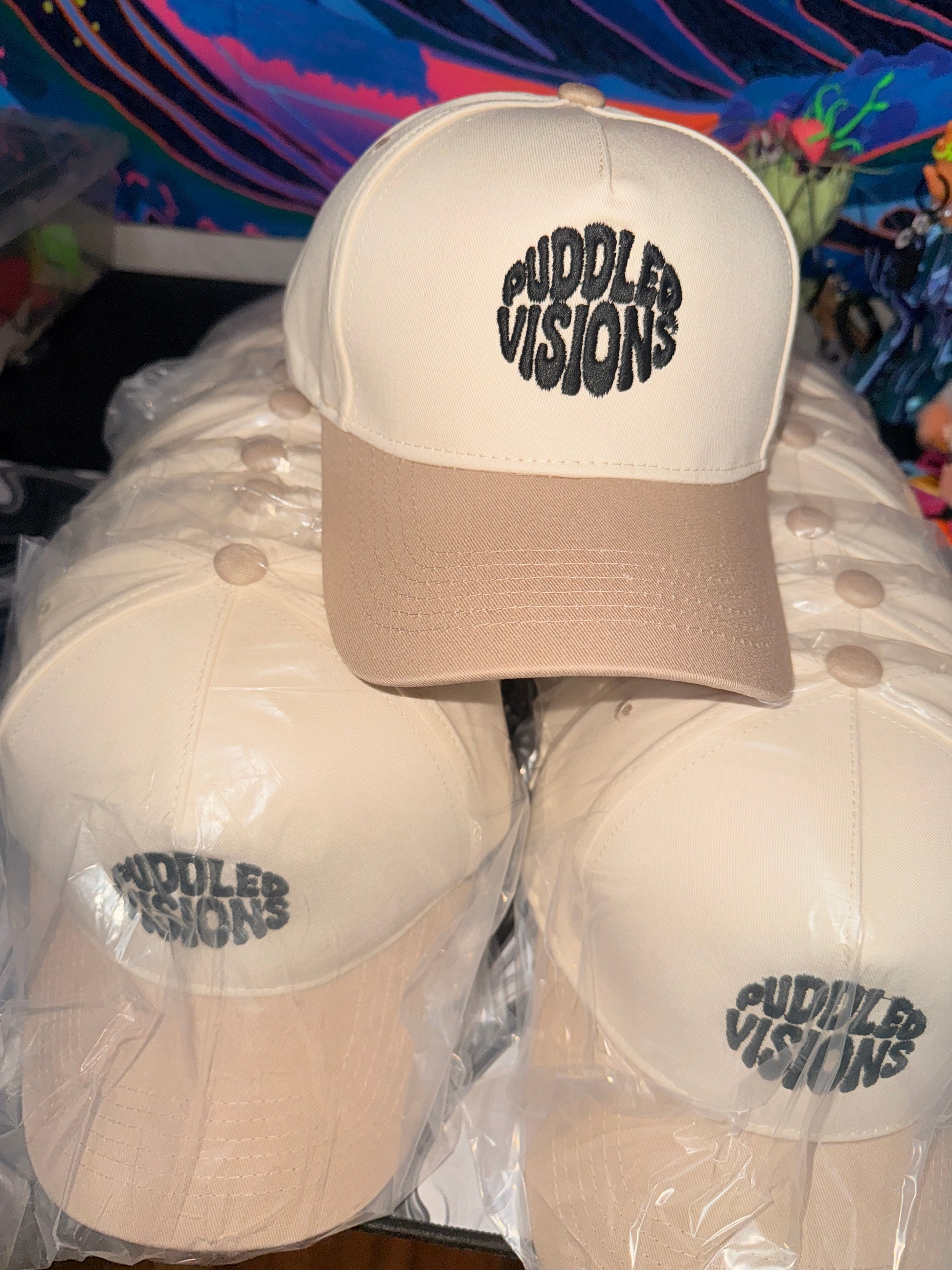 Puddled Visions Embroidered Snapback Hat